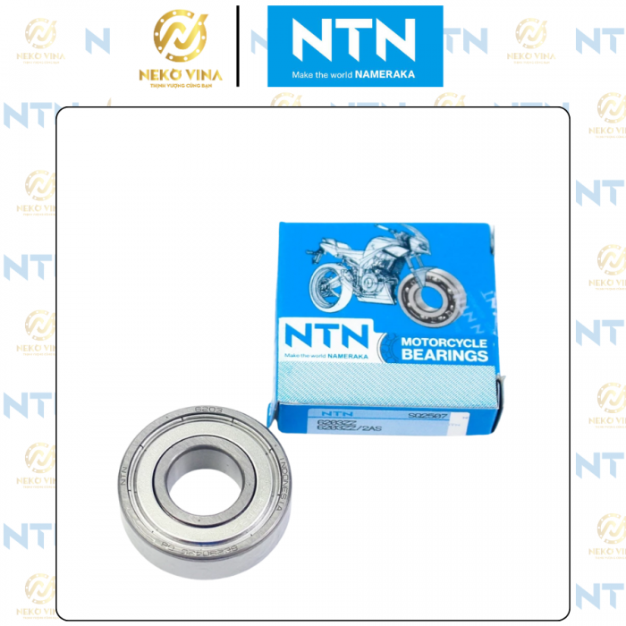 Vòng bi bạc đạn 6203 nắp thép nhập khẩu chính hãng NTN - Nhật Bản, chất liệu thép cao cấp tinh luyện bền bỉ, giảm ma sát và tiếng ồn, vòng bi dành cho xe máy